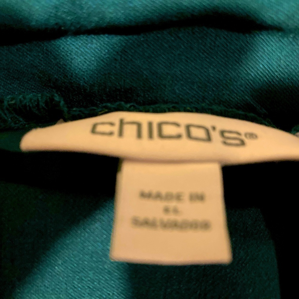 Chico’s Women’s Slacks Pants w/ Sequins Trim Sz. 16R - Picture 3 of 8